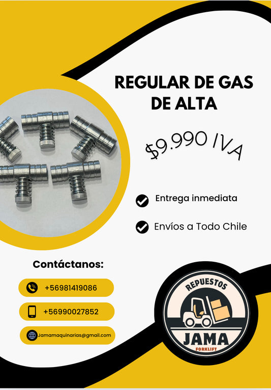 REGULADOR DE GAS DE ALTA