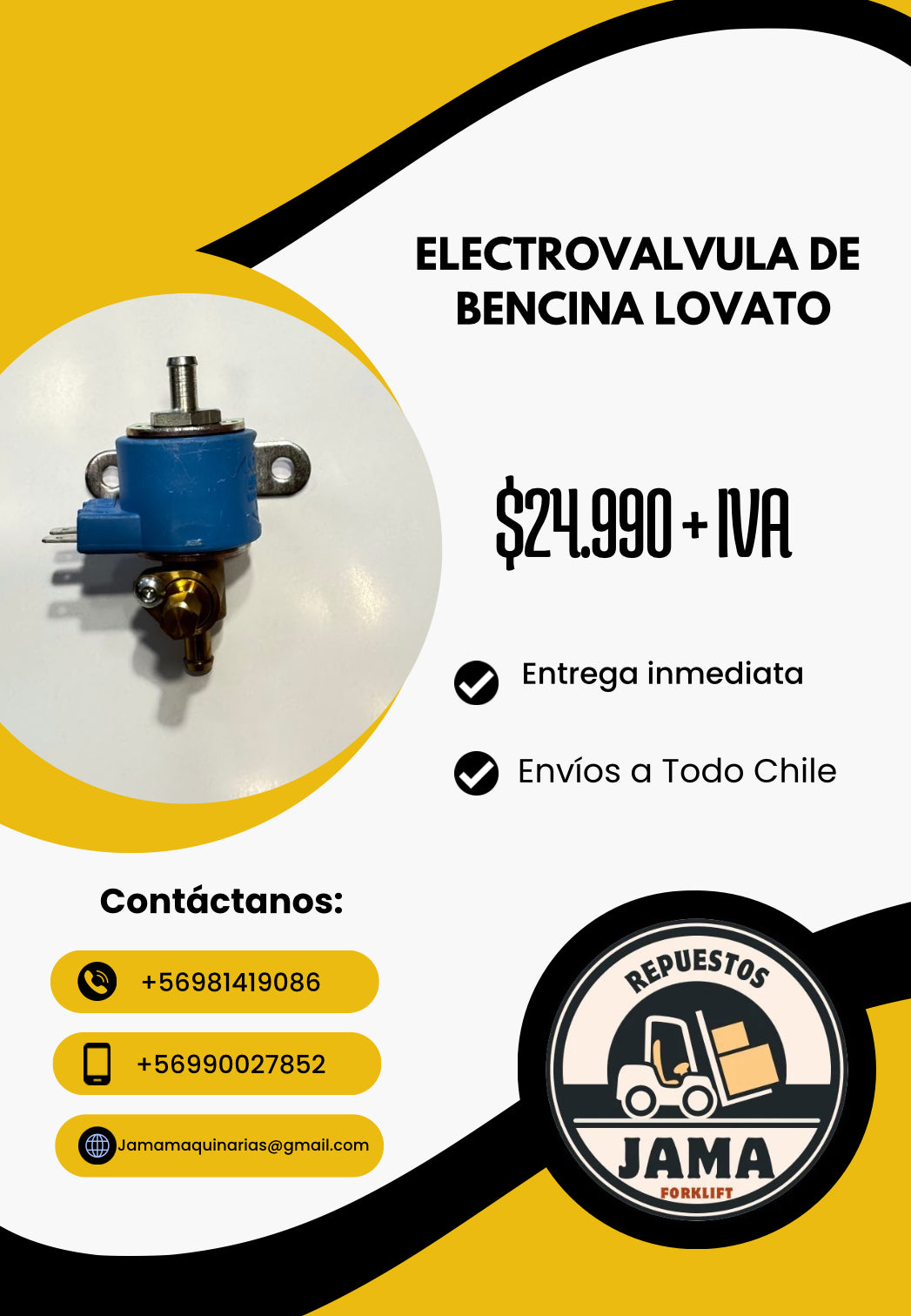 ELECTROVALVULA DE BENCINA LOVATO