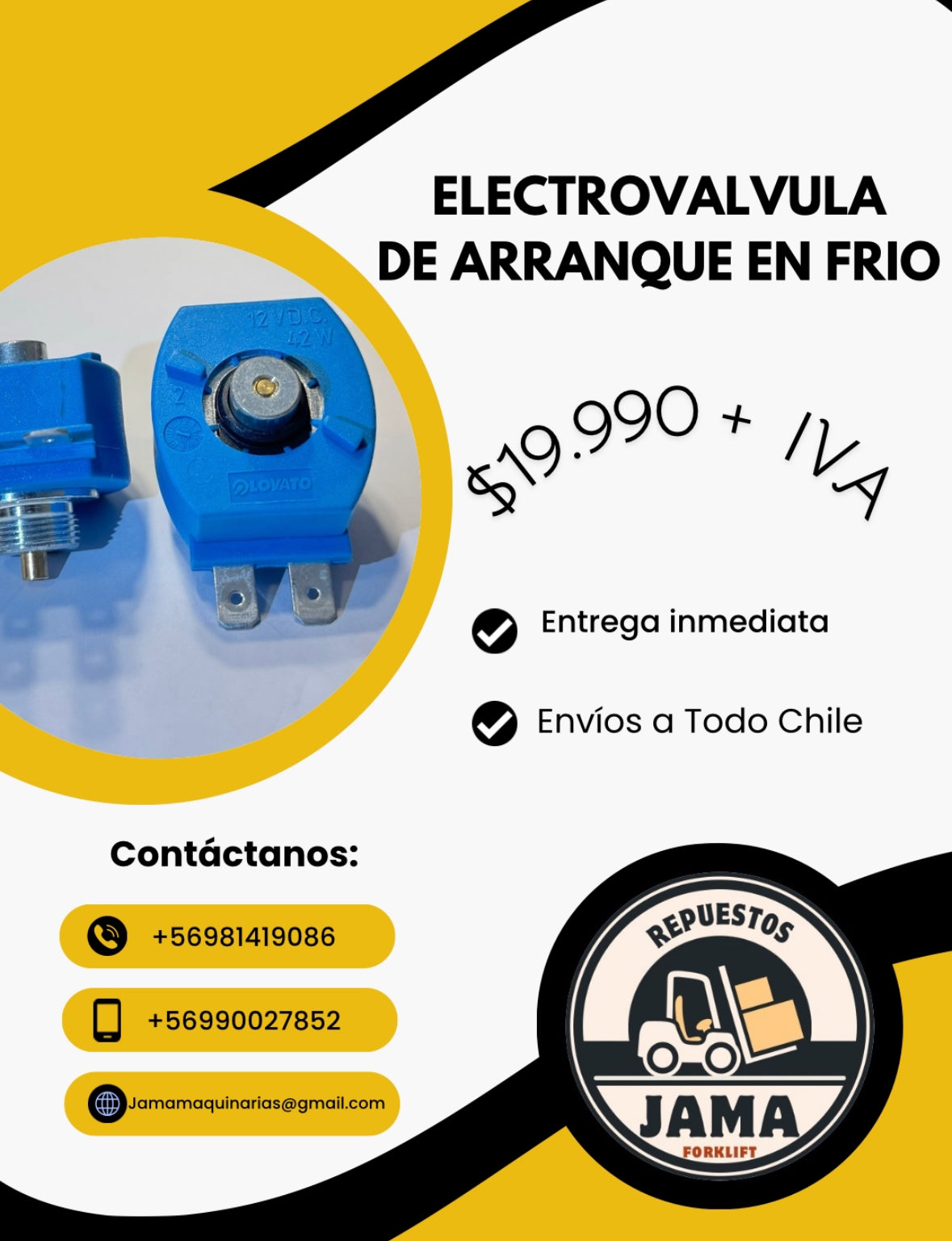 ELECTROVALVULA DE ARRANQUE EN FRÍO LOVATO