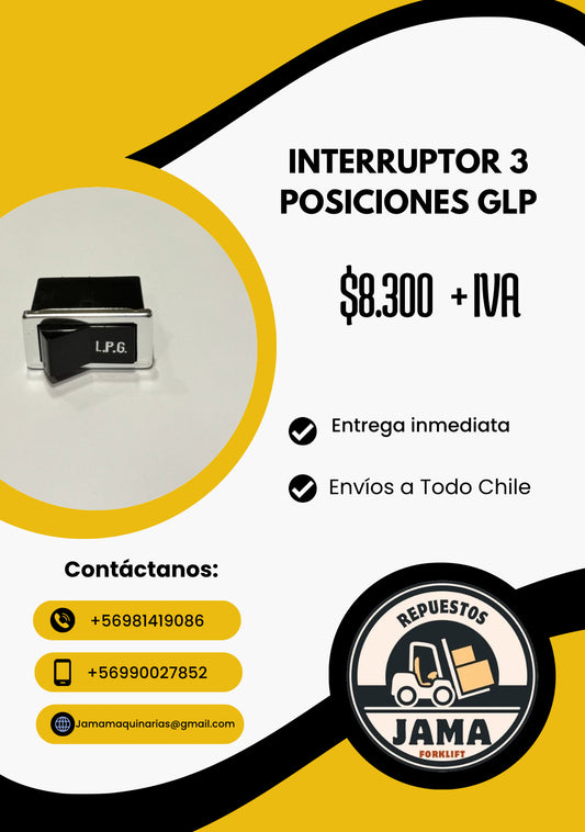 INTERRUPTOR 3 POSICIONES GLP